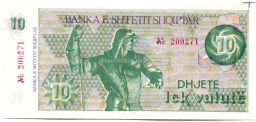 Банкнота 10 лек 1992 года Албания