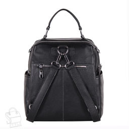 Рюкзак женский кожаный 69013-7 black Velina Fabbiano-Safenta в Новосибирске