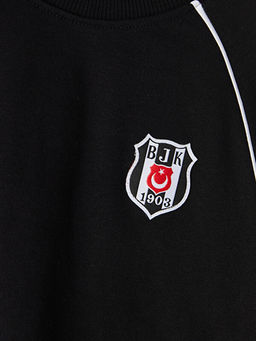 Bisiklet Yaka Be?ikta? Nak??l? Erkek ?ocuk Sweatshirt