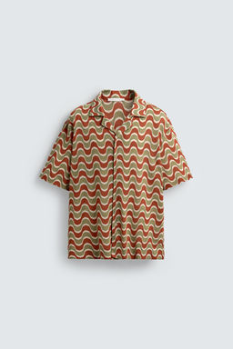 GEOMETRIC JACQUARD SHIRT - Zara фото 7