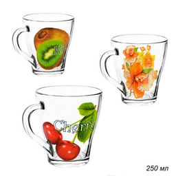 Кружка 250 мл Фрукты / 1649 /уп 20/ ассортимент, деколь - ГалеонТрейд фото 3