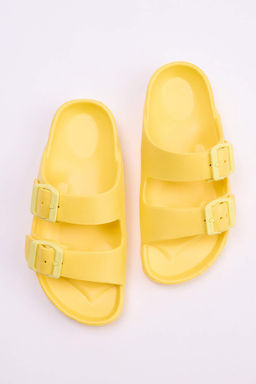 Sar? Cift Bantl? Buyuk Unisex Cocuk Terlik TAKSS26TE00009