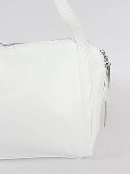 Сумка женская натуральная кожа GU 2033-6609, 1отд+еврокарм, плечевой ремень, белый SALE 261558 - Adelia фото 4