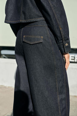 Z1975 HIGH-WAIST JOGGER WIDE-LEG JEANS - Zara фото 6