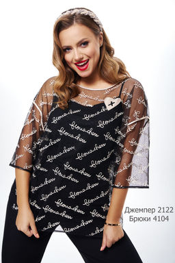 Блуза AVE RARA 2122 черный  фото 2