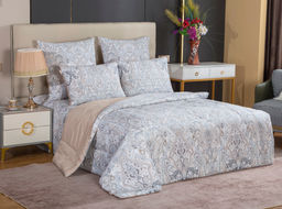 Комплект постельного белья с одеялом Филиппо (бежевый) Cotton, евро - Kazanov.a. фото 6