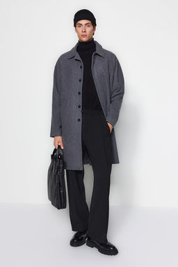 TRENDYOL MAN Vizon Unisex Regular Fit Yun Kar?s?ml? Kase K?sl?k Kaban TMNAW24KB00004 - Trendyolmilla фото 10