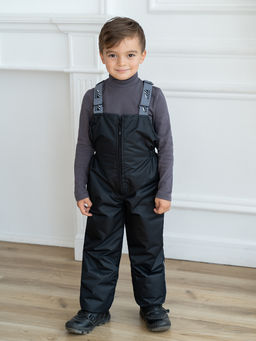 Полукомбинезон демисезонный черный (122-128, 64)