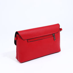 Сумка-клатч на магните, длинный ремень, цвет красный - Simaland фото 2