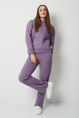 Арт.2901 Костюм женский с начесом 44-52 (5 шт) Цвет:верх- лила, низ- лила - Калинка фото 8
