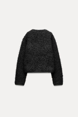 METALLIC THREAD TEXTURED JACKET - Zara фото 9