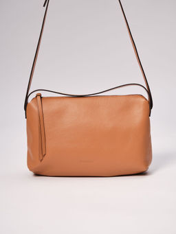 Сумка кожаная Deboro 30963 коричневый лист