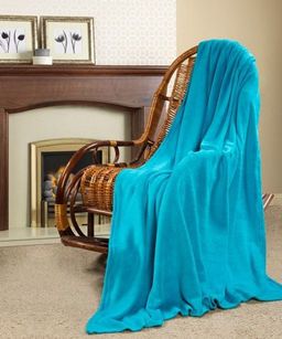 Покрывало-плед КОРАЛ-флис Морская волна 200*220 см.