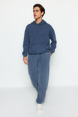 TRENDYOL MAN Premium Antrasit %100 Pamuk Oversize/Genis Soluk Efekt Ac?k Paca Esofman Alt? TMNAW24EA00002 - Trendyolmilla фото 4