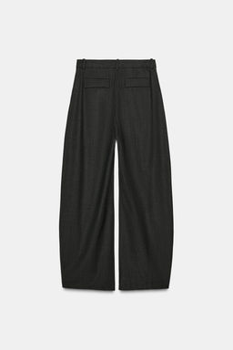 ZW COLLECTION BALLOON TROUSERS WITH WOOL - Zara фото 7