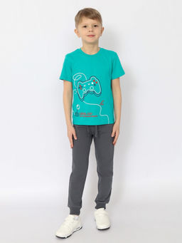 CRB wear/ HSKB 63833-37 Футболка для мальчика,зеленый/Ex.Cherubino