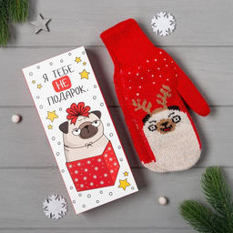 Варежки женские в подарочной коробке KAFTAN Подарок, размер 19