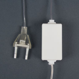 Гирлянда «Сосулька» тающая 0.3 м, IP44, прозрачная нить, 18 LED, 12 В, переливы, свечение белое