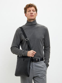 Мужская кожаная сумка Richet 1603LN 831 Черный