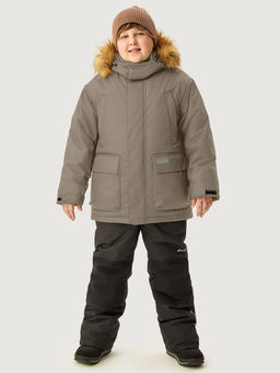 Костюм п7з10526 серый песок/черный