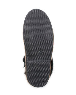 Унты женские на войлочной подошве.Черн., Черная "норка". Молния