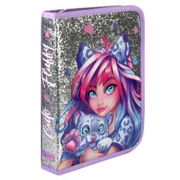 Пенал-органайзер XXL для канцелярских принадлежностей школьный Феникс+, арт.63108/ 6 ДЕВУШКА С БАРСО