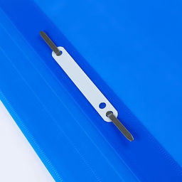 Цена за 10 шт. Папка-скоросшиватель Calligrata, А4, 180 мкм, карман для визитки, прозрачный верх, синяя