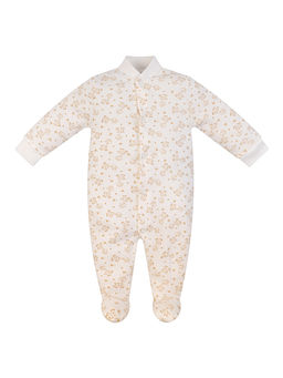 Комбинезон ясельный молочный принт жирафики