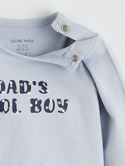 Bask?l? Erkek Bebek ??t??tl? Body ve Pantolon