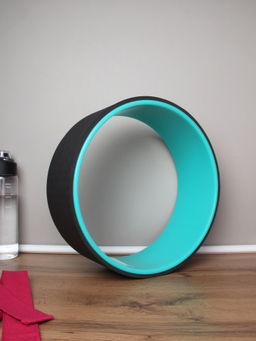 Колесо для йоги и пилатеса 32Х12 / YW32-BB / черный-голубой / уп10 - Галеонтрейд фото 4