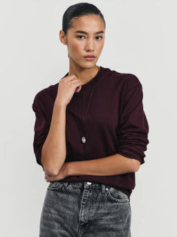 Базовый лонгслив из хлопка / Zarina фото 6