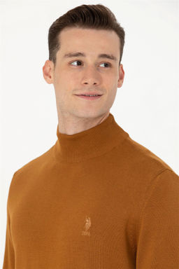 U. S. Polo Assn Мужской базовый свитер кокосового цвета - U.s. polo assn фото 9