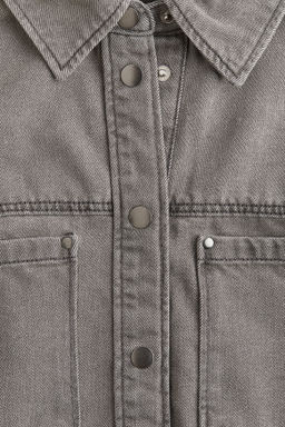 Camisa denim de corte holgado - H&m фото 9