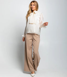 Блуза #КТ971, кремовый - Dommod фото 4