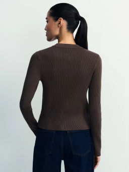 Облегающий джемпер с вискозой в составе / Zarina фото 5