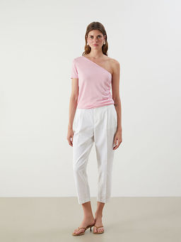 Tek Omuz B?zg?l? Bluz