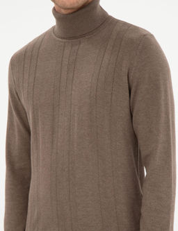 Vizon Melanj Slim Fit Bal_k__ Yaka Triko Kazak - Pierre cardin фото 7
