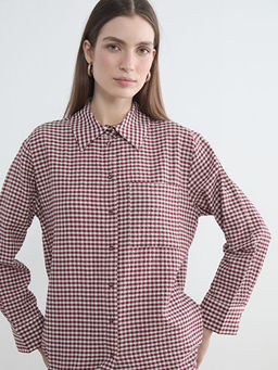 Ekose Kad?n G?mlek Tunik