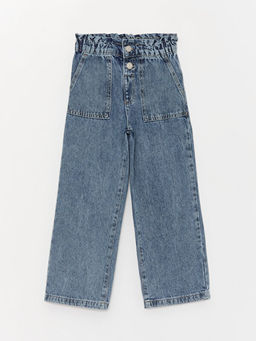Wideleg K?z ?ocuk Jean Pantolon