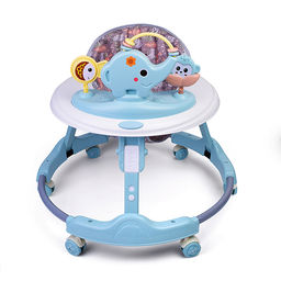 Ходунки "Веселый слоник" (цвет голубой)