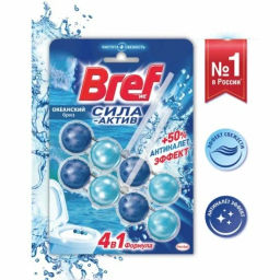 БРЕФ чист.блок д/унитаза 2х50гр СИЛА-АКТИВ Океанский бриз