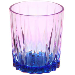 Цена за 2 шт. Стакан пластиковый 200мл "Диско", микс цветов