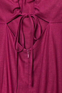STRAPPY LINEN BLEND MIDI DRESS - Zara фото 9