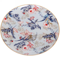 Цена за 3 шт. Тарелка керамическая "Paradise" 17,5см, голубая