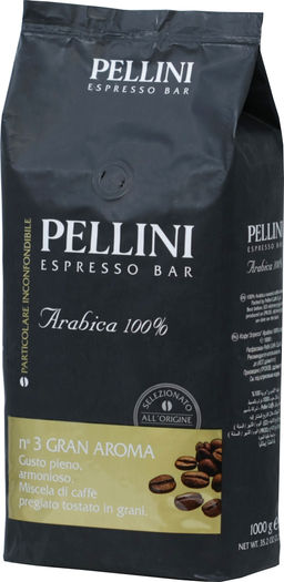Pellini. Gran Aroma n3 (зерновой) 1 кг. мягкая упаковка