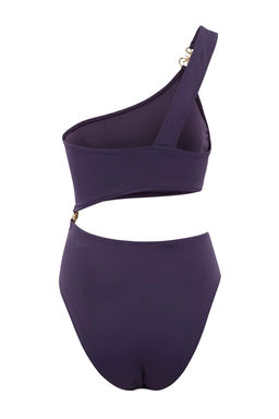 Mor Tek Omuz Gunes Aksesuarl? Premium Cut Out Detayl? Regular Mayokini TBESS25MA00046