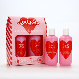 Подарочный набор косметики Lovely set: гель для душа и пена для ванны, 3 х 300 мл, ЧИСТОЕ СЧАТЬЕ