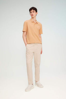 New Regular Fit Basic Duz K?sa Kollu Polo Tisort - Defacto фото 11