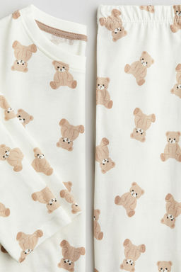 Pijama estampado de algodon - H&m фото 2