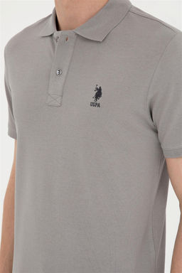 U. S. Polo Assn / Мужская темно-серая базовая футболка - U.s. polo assn фото 7